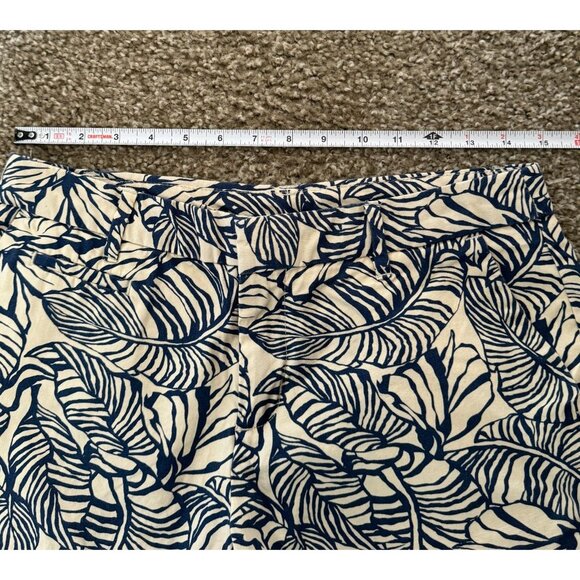 Patagonia Womens All-Wear 4" Tropical leaf print Shorts‎ size 6 blue/white j2 - Picture 4 of 6
